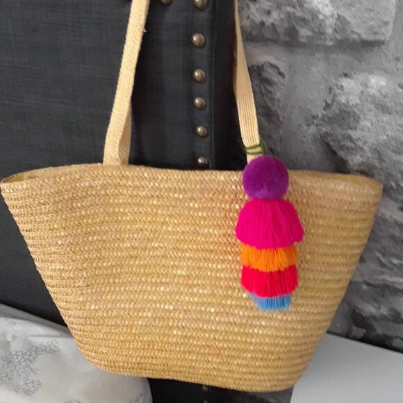 Pale Yellow beach bag - Picture 1 of 4